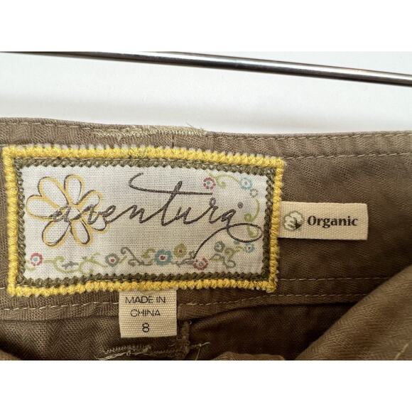 Aventura Melia Women's Skirt Size 16 Brushed Nickel Button Front Organic Cotton - Picture 5 of 6